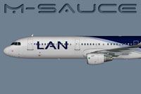 Side view of LAN Airlines Airbus A321S.