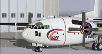 LEAS Air Cargo NAM Fairchild C119 sitting idle.