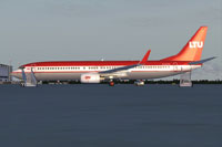 Screenshot of LTU Airlines Boeing 737-900WL on the ground.