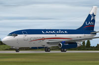 Screenshot of Lanchile Cargo Boeing 737-200F on the ground.