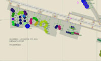 Overview of San Diego/Lindbergh Int'l Airport.