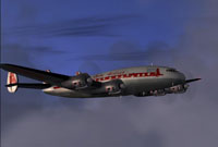 Screenshot of Capitol Airlines Lockheed L049A Constellation in flight.