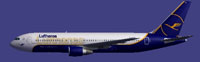 Side profile view of Lufthansa Boeing 767-200