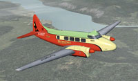 Screenshot of Macbraynes Island Air Service DH104 in flight.