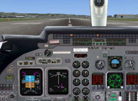 Screenshot of Learjet 60 panel.