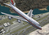 Screenshot of Martinair Cargo Boeing 747-228B on the ground.