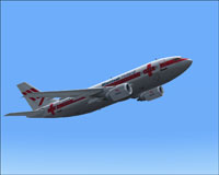 Screenshot of the "Prins Maurits Red Cross" in flight.