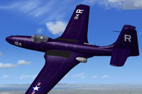 Screenshot of McDonnell FH-1 Phantom in flight.