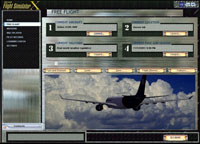 Screenshot of the Free Flight User Interface.