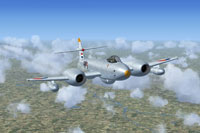 Screenshot of Meteor F8 RNLAF in flight.