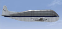 Screenshot of NASA Boeing 377 Stratocruiser Guppy in flight.
