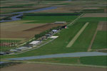 Aerial view Zeeland Airport and surrounding scenery.