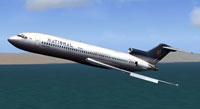 Screenshot of National Airlines Chile Boeing 727 in flight.