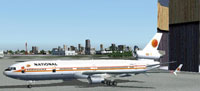 Screenshot of National Airlines MD-11 on the ground.
