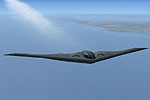Screenshot of B-2A Spirit Bomber in flight.
