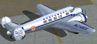 Screenshot of Northwest Airlines Lockheed Electra on the ground.