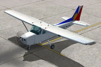Screenshot of PAL Aviation School Cessna 172SP om the ground.