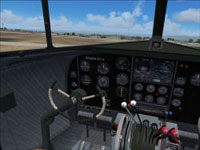 Screenshot of a clean Pan Am Douglas DC-3 cockpit.