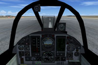 Screenshot of F105 Republic Thunderchief virtual cockpit.
