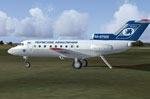 Screenshot of Perm Airlines Yak-40 on the ground.
