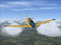 Screenshot of Pilatus PC-7 in flight.