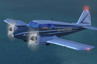 Screenshot of Piper Apache in flight.