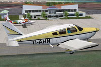 Screenshot of Piper Cherokee TI-AHN in flight.