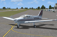 Screenshot of Piper Warrior N2366W on the ground.