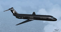 Screenshot of Playboy Douglas DC-9-32 in the air.