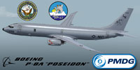 Screenshot of US Navy Boeing P-8A Poseidon with corrected textures.