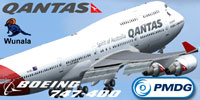 Screenshot of Qantas 'Wunala' Boeing 747-400.