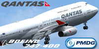 Screenshot of Qantas Boeing 747-400.