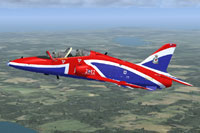 Screenshot of RAF 2012 Display Hawk in flight.