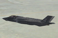 Screenshot of F-35A OT-F001 in flight.