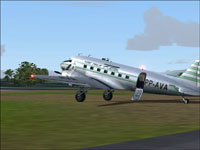 Screenshot of Aereos Douglas DC-3 on the ground.