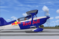 Screenshot of Red Bull Christen Eagle on runway.