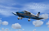 Screenshot of Robin DR400-140B in flight.