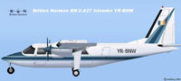 Profile view of Romanian Britten-Norman BN-2A-27.
