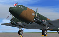 Royal Air Force Douglas DC-2 on the ground.