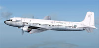 Screenshot of Rubi Inc. Douglas DC-6A in flight.