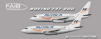 Profile views of Rutaca Boeing 737-200 ADV.