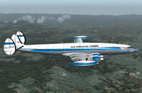 Screenshot of SAA Lockheed L-1049 Constellation in flight.