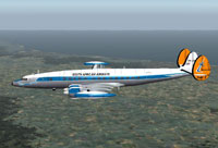 Screenshot of SAA Lockheed L-1049 Constellation in flight.