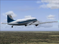 Screenshot of SAETA Douglas DC-3 in the air.