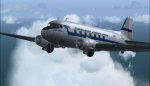 Screenshot of SAS Douglas DC-3 in flight.