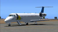 Screenshot of SATENA Embraer ERJ 145 on the ground.