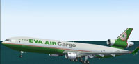 Screenshot of SMS Overland EVA AIR Cargo MD-11 in flight.