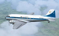 Screenshot of Douglas DC-3 HC-AVQ in flight.