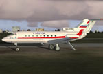 Screenshot of Saratov Yak-40 on the ground.