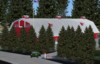 Screenshot of Scappoose Industrial Airpark scenery.